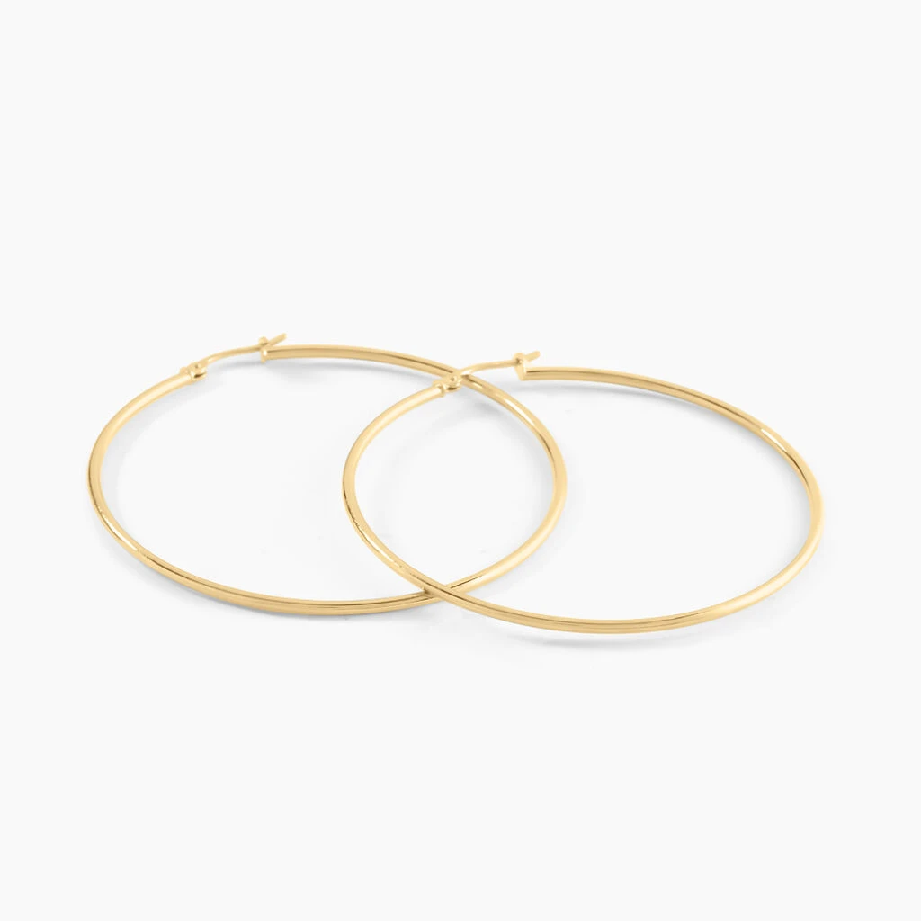 Créoles Agapanthe Or Jaune 4 Créoles Agapanthe Or Jaune – Image 2