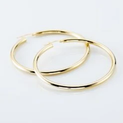 Créoles Or Jaune Rond 8 Créoles Or Jaune Rond -Garmin Soldes B3OFJW00H6 view2