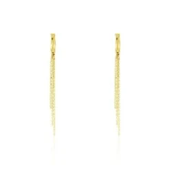 Boucles D'oreilles Pendantes Armoise Or Jaune