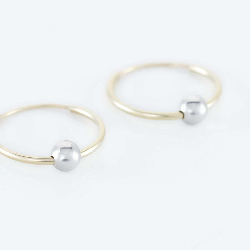 Créoles Kirsa Or Bicolore 5 Créoles Kirsa Or Bicolore – Image 3