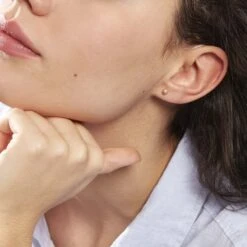 Boucles D'oreilles Puces Fidelia Boule Sablee Or Jaune -Garmin Soldes B3OFJW0508 model1