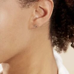 Boucles D'oreilles Puces Freyia Cheval Or Jaune -Garmin Soldes B3OFJW0679 model1