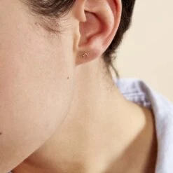 Boucles D'oreilles Puces Anne-maudae Coeurs Or Jaune -Garmin Soldes B3OFJW0783 model1