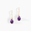 Boucles D'oreilles Pendantes Kalyne Or Jaune Amethyste -Garmin Soldes B3OFJYI182 master