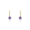 Boucles D'oreilles Pendantes Or Jaune Zoe Améthyste -Garmin Soldes B3OFJYI190 master