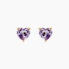 Boucles D'oreilles Puces Salona Or Jaune Amethyste Violet -Garmin Soldes B3OFJYI192 master