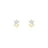 Boucles D'oreilles Puces Eleanor Fleur Or Jaune Oxyde De Zirconium -Garmin Soldes B3OFJZW402 master