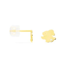 Boucles D'oreilles Puces Elioussa Lapin Or Jaune Oxyde De Zirconium -Garmin Soldes B3OFJZW476 view1