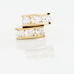 Boucles D'oreilles Puces Rachilda Or Jaune Oxyde De Zirconium 8 Boucles D'oreilles Puces Rachilda Or Jaune Oxyde De Zirconium -Garmin Soldes B3OFJZW477 view2