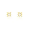 Boucles D'oreilles Puces Astralia Or Jaune Oxyde De Zirconium -Garmin Soldes B3OFJZW732 master