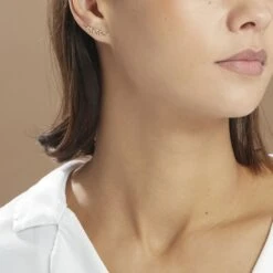 Bijoux D'oreilles Eloiza Or Jaune Oxyde De Zirconium -Garmin Soldes B3OFJZW791 model0