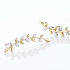 Bijoux D'oreilles Eloiza Or Jaune Oxyde De Zirconium -Garmin Soldes B3OFJZW791 view2