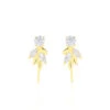 Bijoux D'oreilles Alexine Or Jaune Oxyde De Zirconium -Garmin Soldes B3OFJZW792 master