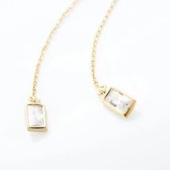 Boucles D'oreilles Pendantes Ginna Or Jaune Oxyde De Zirconium -Garmin Soldes B3OFJZW794 view2