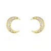 Boucles D'oreilles Pendantes Francoise-marie Lune Or Jaune Oxyde -Garmin Soldes B3OFJZW823 master