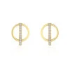 Boucles D'oreilles Pendantes Edmee Cercle Or Jaune Oxyde De Zirconium -Garmin Soldes B3OFJZW824 master