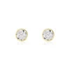 Boucles D'oreilles Puces Franze Or Jaune Oxyde De Zirconium
