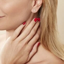 Boucles D'oreilles Puces Or Jaune Doreen Oxydes De Zirconium -Garmin Soldes B3OFJZW946 model0