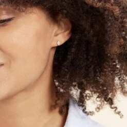 Boucles D'oreilles Puces Or Jaune Oxydes De Zirconium -Garmin Soldes B3OFJZW952 model0