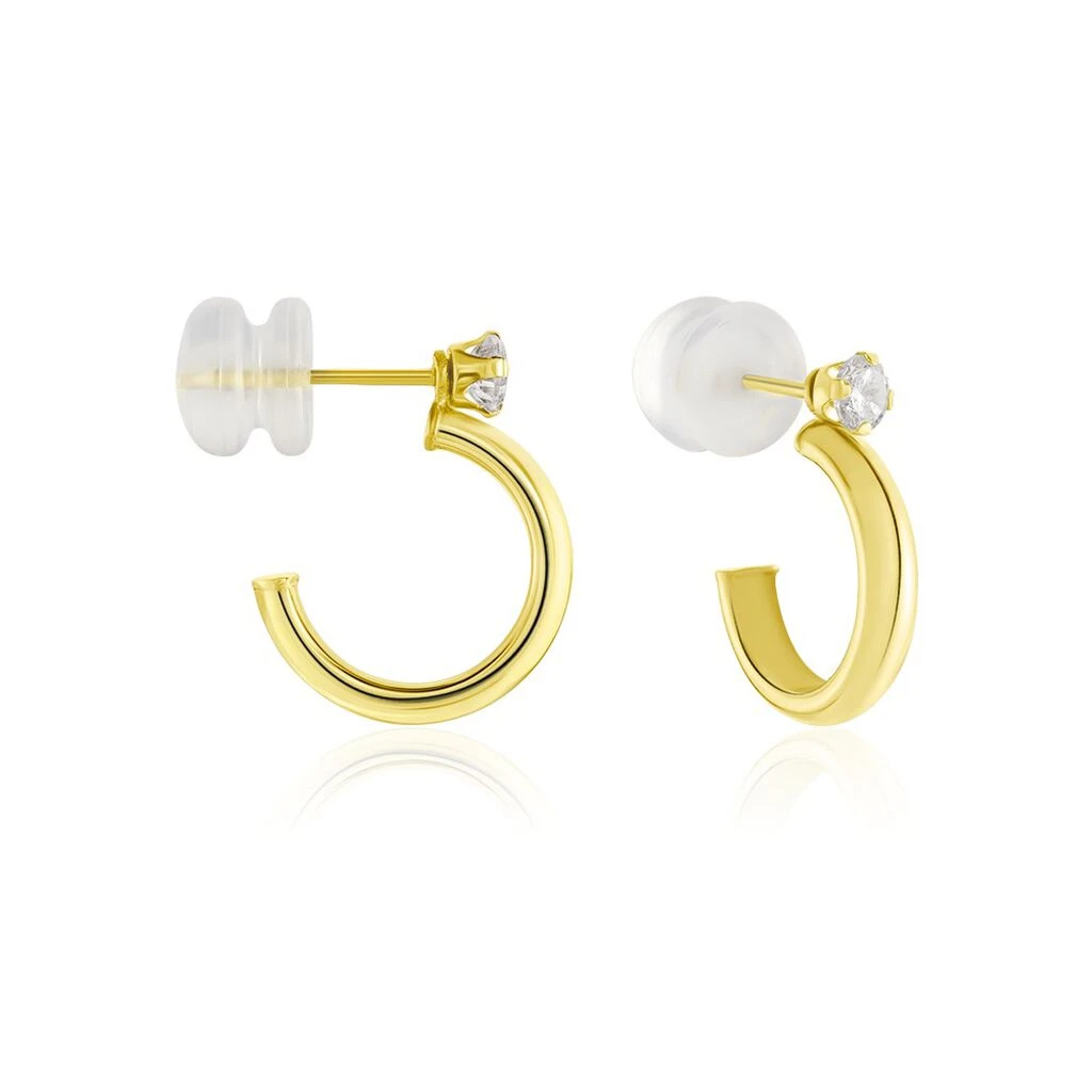 Créoles Or Jaune Jayson Oxyde De Zirconium 3 Créoles Or Jaune Jayson Oxyde De Zirconium