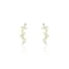 Boucles D'oreilles Puces Or Jaune Fortunella Oxydes De Zirconium