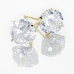 Boucles D'oreilles Puces Or Jaune Katherina Oxyde De Zirconium 8 Boucles D'oreilles Puces Or Jaune Katherina Oxyde De Zirconium -Garmin Soldes B3OFJZW9690 view1