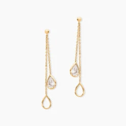 Bo Pendantes Or Jaune Emerika Oxyde De Zirconium