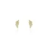 Boucles D'oreilles Puces Iuliana Or Jaune Oxyde De Zirconium