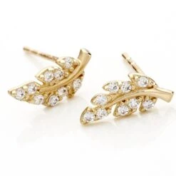 Boucles D'oreilles Puces Iuliana Or Jaune Oxyde De Zirconium -Garmin Soldes B3OFJZW977 view2