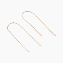 Boucles D'oreilles Pendantes Pink Or Rose