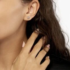 Boucles D'oreilles Pendantes Gladysse Or Rose Oxyde De Zirconium -Garmin Soldes B3OFRZW036 model1