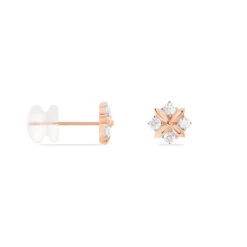 Boucles D'oreilles Pendantes Gladysse Or Rose Oxyde De Zirconium -Garmin Soldes B3OFRZW036 view1