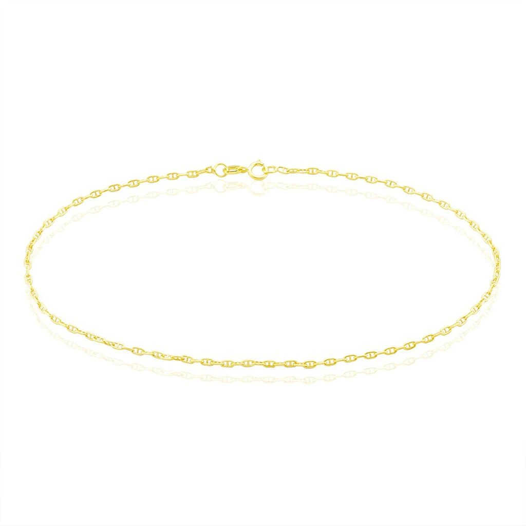 Chaîne De Cheville Maille Marine Or Jaune 3 Chaîne De Cheville Maille Marine Or Jaune