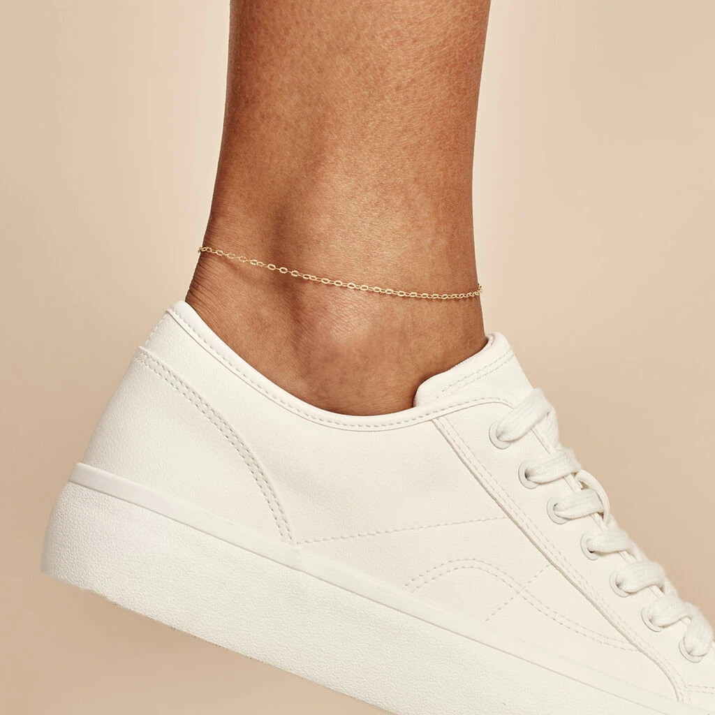 Chaîne De Cheville Maille Soleil Or Jaune 5 Chaîne De Cheville Maille Soleil Or Jaune – Image 3