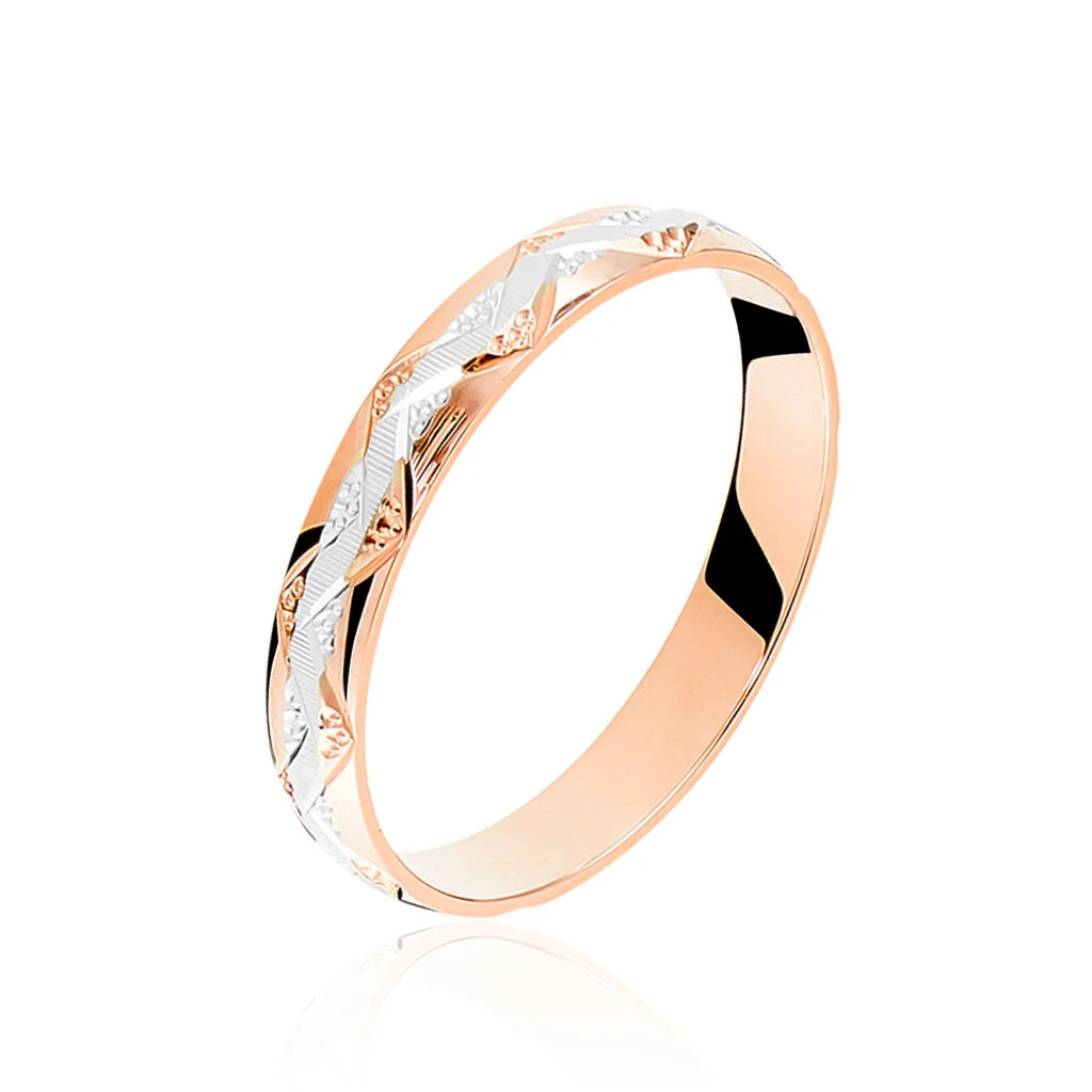 Alliance Clotilde Ruban Plat Or Bicolore 3 Alliance Clotilde Ruban Plat Or Bicolore