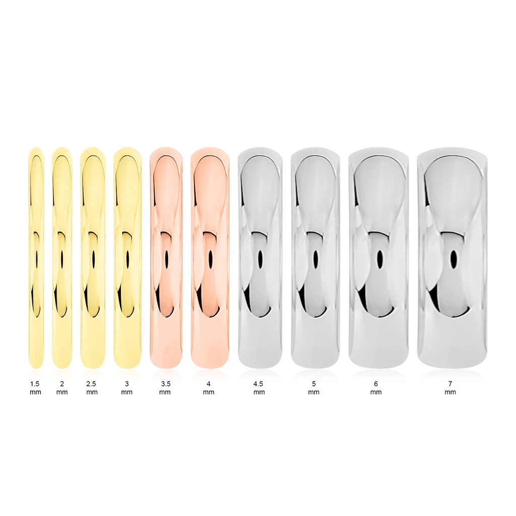 Alliance Aphrodite Demi Jonc Bombé Or Blanc 6 Alliance Aphrodite Demi Jonc Bombé Or Blanc – Image 4