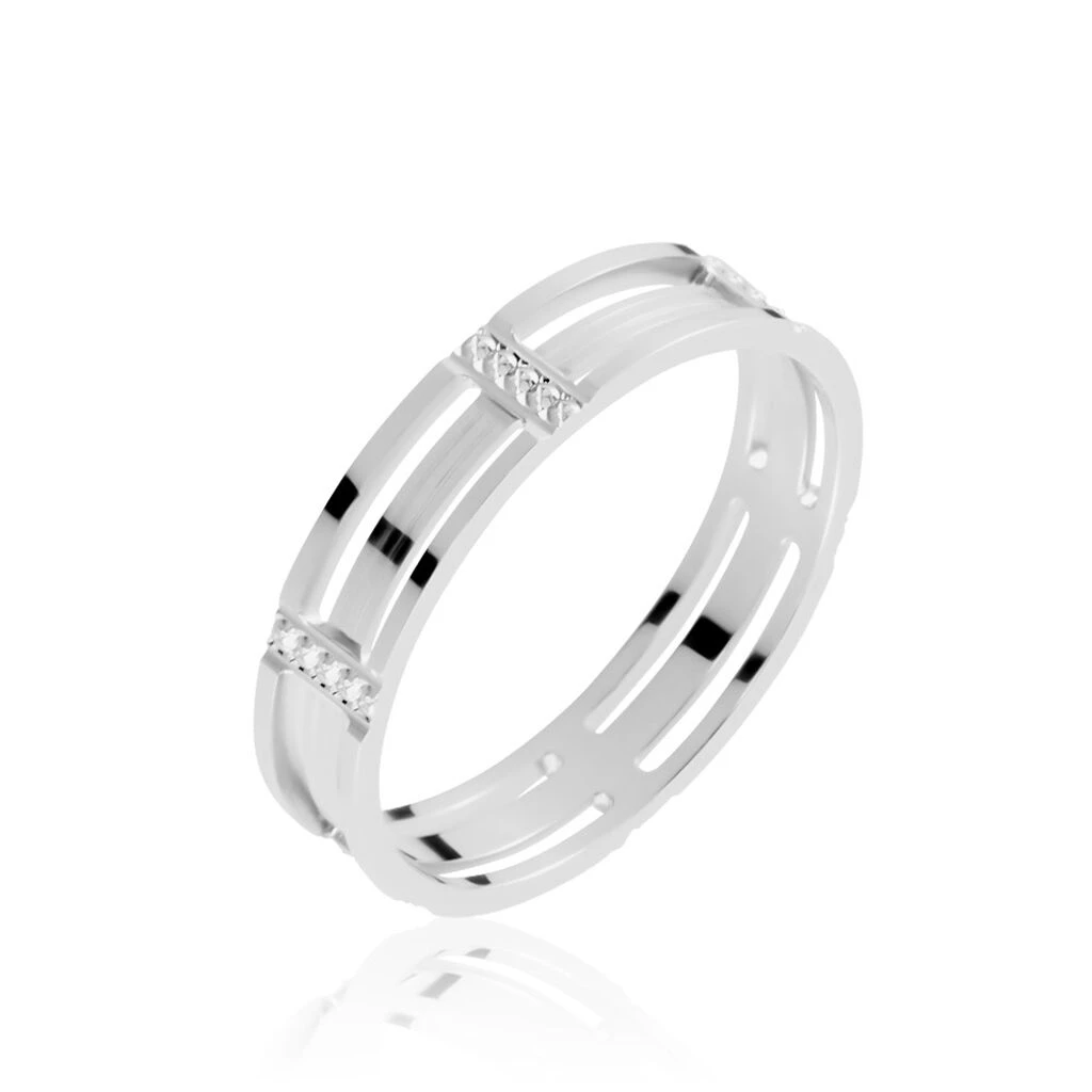 Alliance Luna Diamantee Ajouree Or Blanc 3 Alliance Luna Diamantee Ajouree Or Blanc