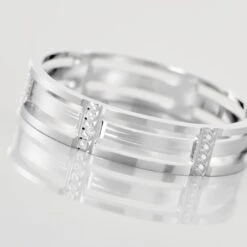 Alliance Luna Diamantee Ajouree Or Blanc 10 Alliance Luna Diamantee Ajouree Or Blanc -Garmin Soldes B7AMBW0918 view3