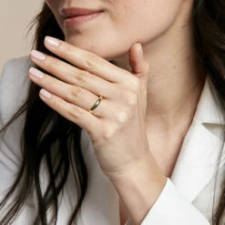 Alliance Meredithe Demi Jonc Classique Or Jaune -Garmin Soldes B7AMJW0651 model0