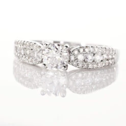 Bague Solitaire Stockholm Or Blanc Diamant -Garmin Soldes B7DFBDW0K9 view3