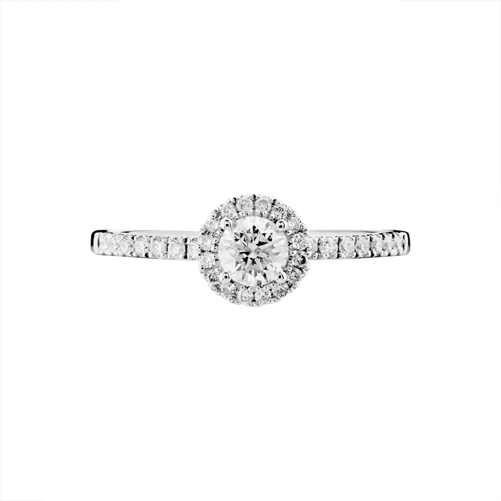 Bague Solitaire Lena Or Blanc Diamant 4 Bague Solitaire Lena Or Blanc Diamant – Image 2