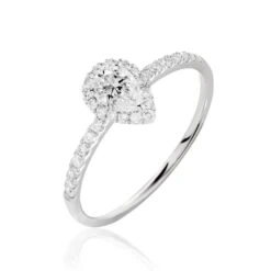 Bague Solitaire Tatiana Or Blanc Diamant