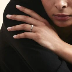 Bague Solitaire Celina Or Blanc Diamant -Garmin Soldes B7DFBDW31C model0