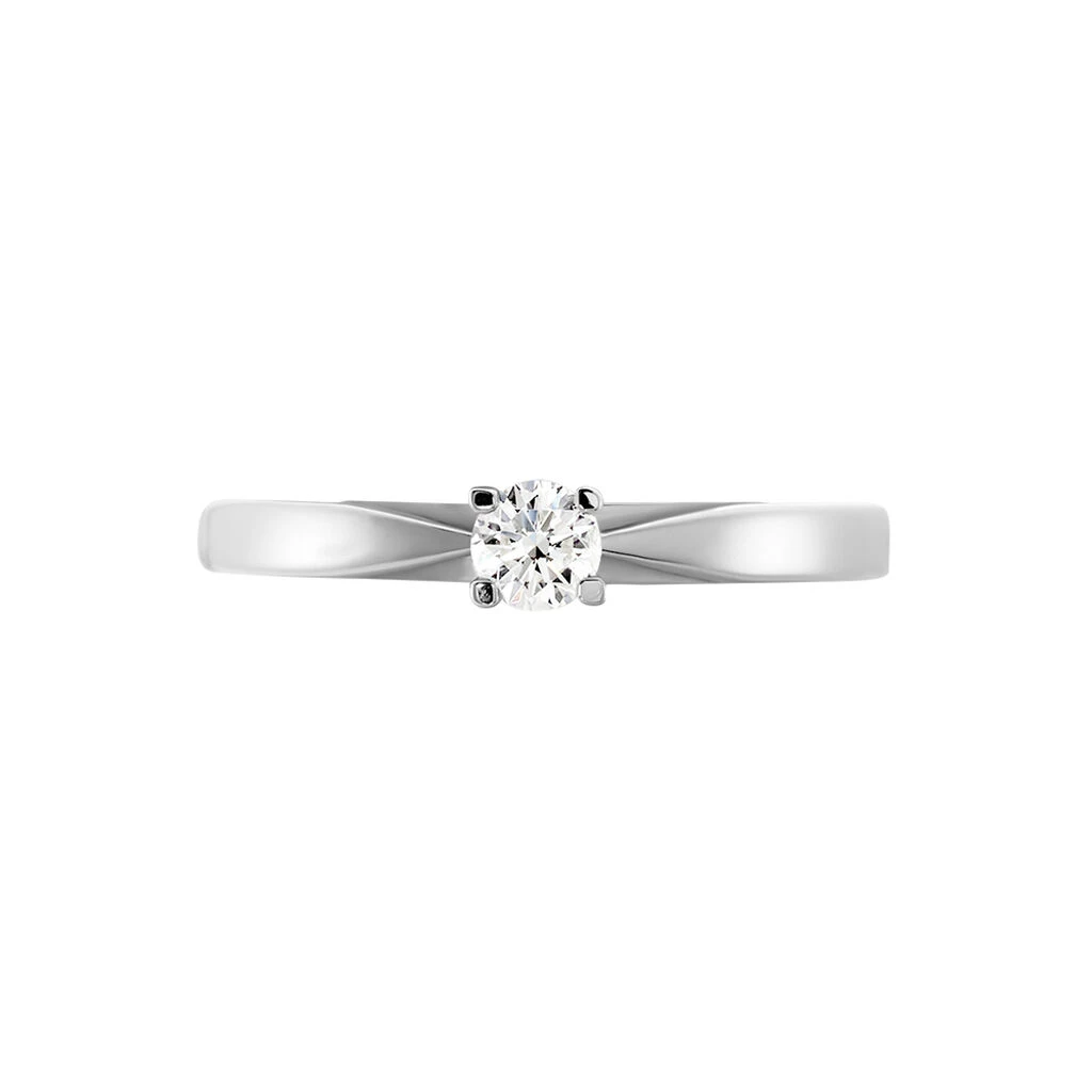 Bague Solitaire Celina Or Blanc Diamant 7 Bague Solitaire Celina Or Blanc Diamant – Image 5