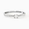 Bague Solitaire Laetitia Or Blanc Diamant