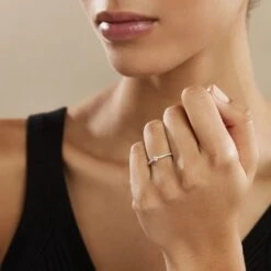 Bague Solitaire Laetitia Or Blanc Diamant -Garmin Soldes B7DFBDW3F7 model0