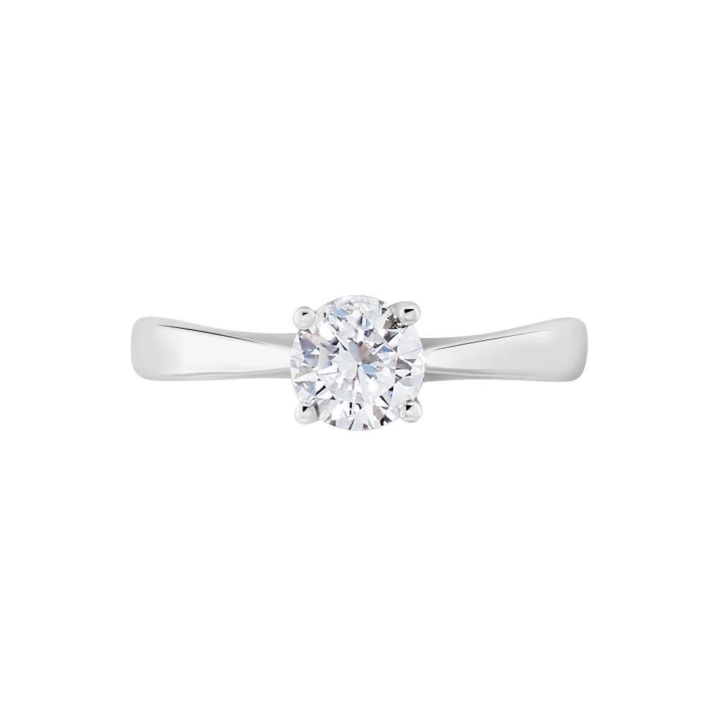 Bague Solitaire Fiona Or Blanc Diamant Synthetique 4 Bague Solitaire Fiona Or Blanc Diamant Synthetique – Image 2