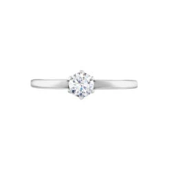 Bague Solitaire Natalia Or Blanc Diamant Synthetique -Garmin Soldes B7DFBJW011 view1