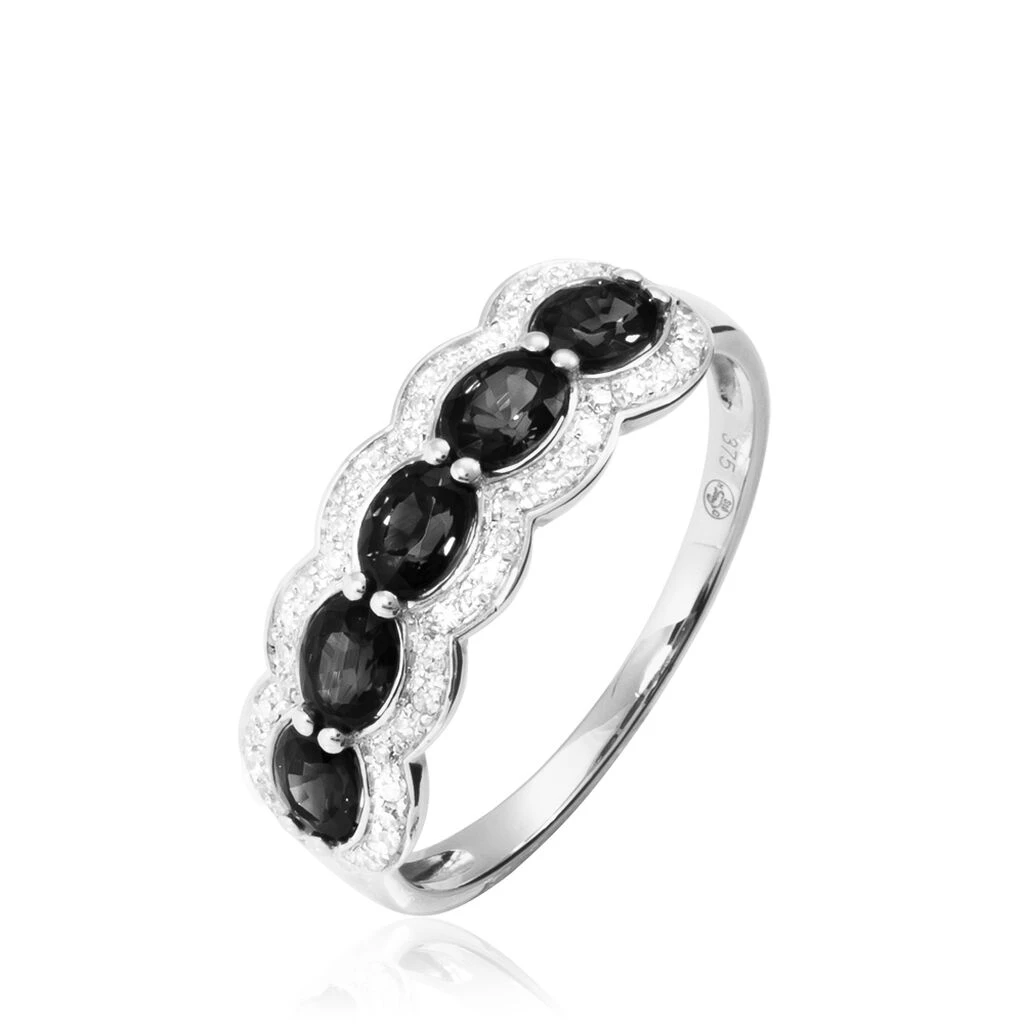 Bague Margaux Or Blanc Onyx Et Diamant 3 Bague Margaux Or Blanc Onyx Et Diamant