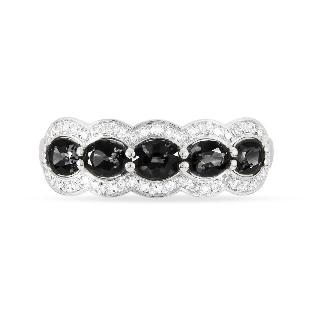 Bague Margaux Or Blanc Onyx Et Diamant 4 Bague Margaux Or Blanc Onyx Et Diamant – Image 2